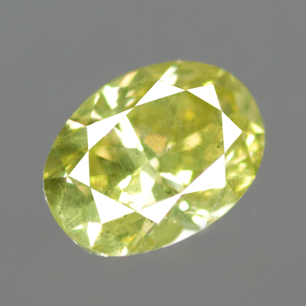 1.05ct AIG CERTIFIED 100% NATURAL FANCY INTENSE GREENISH 