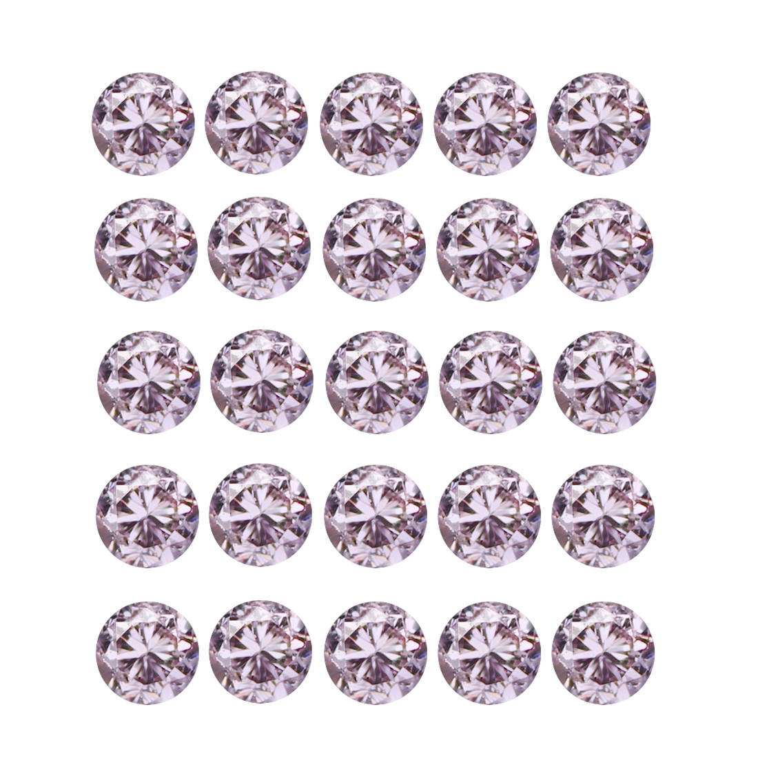 0.07Ct 25Pcs Lot Round 0.95 mm Untreated Australian - Argyle Purple Pink Diamond Natychmiastowa dostawa w zwykłym sklepie