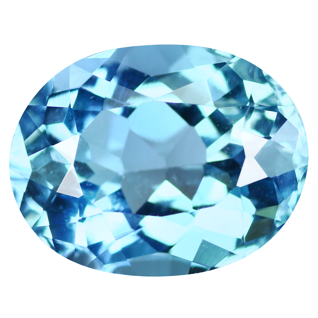 3.65CT EYE-POPPING OVAL cut 10 X 8 Top Luster Swiss Blue Topaz $13.18 ...